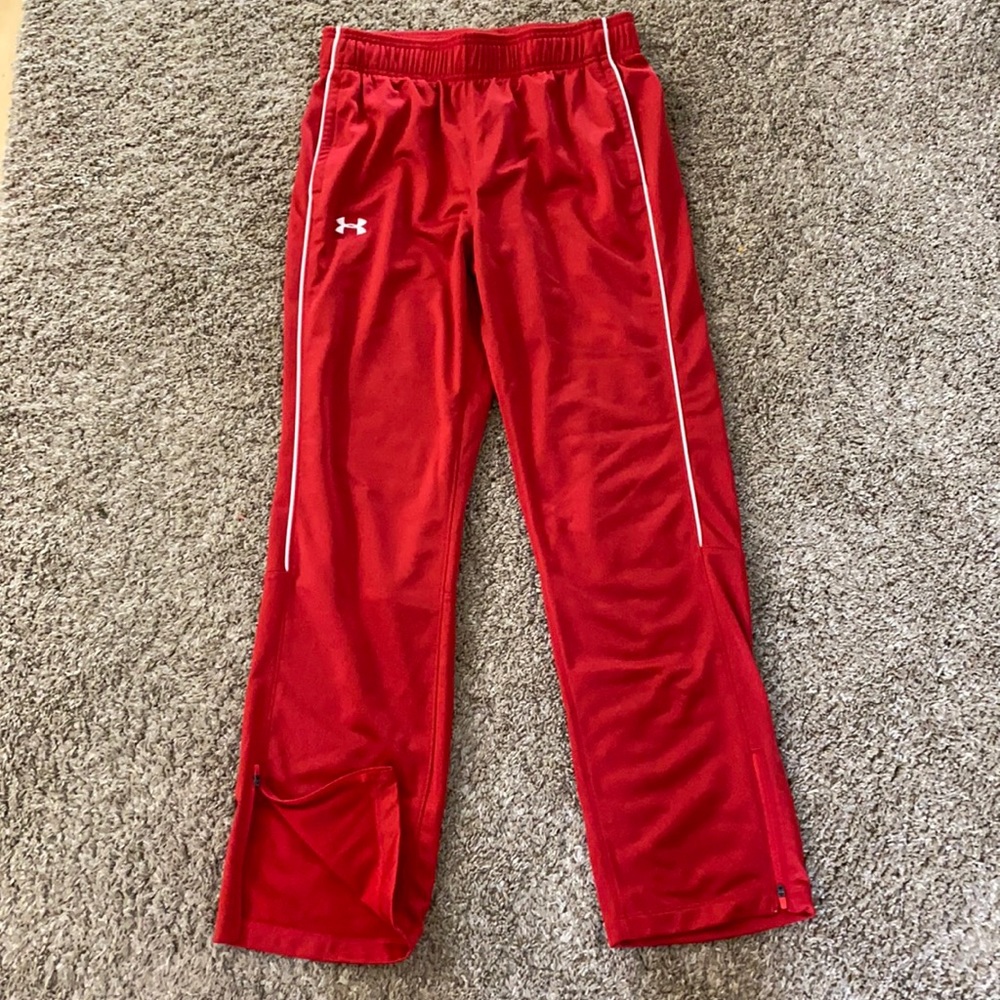 Women’s Red Under Armour Athletic Pants